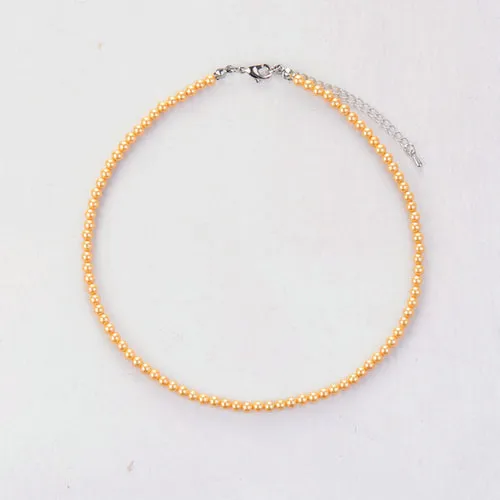 Women Choker 4MM Natural Stones Choker Necklace