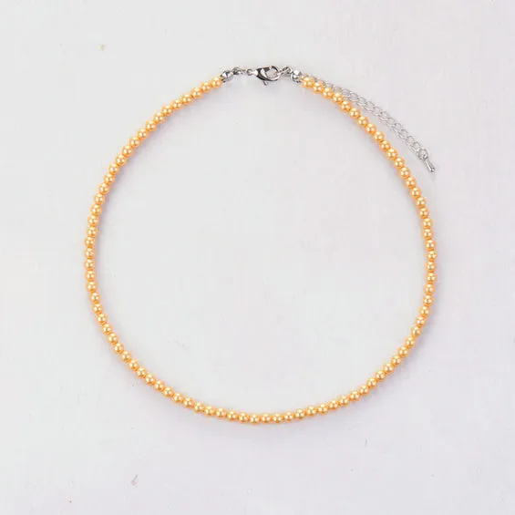 Women Choker 4MM Natural Stones Choker Necklace
