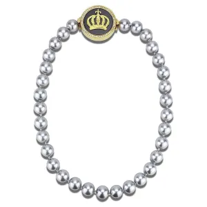 Women's LO2646 - Gold Brass Necklace with Semi-Precious